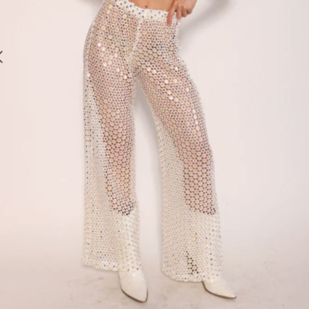 Dream Pant in Mirror EastnWest Festival Sequin Pant